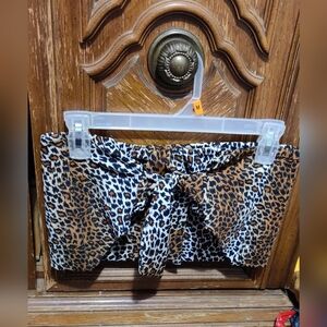 Leopard print off the shoulder tube top size s